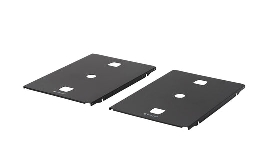 Flat burner dedicated lid tray black 2 piece set