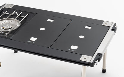 平板單口休閒爐專用蓋板托盤 黑色 2片組